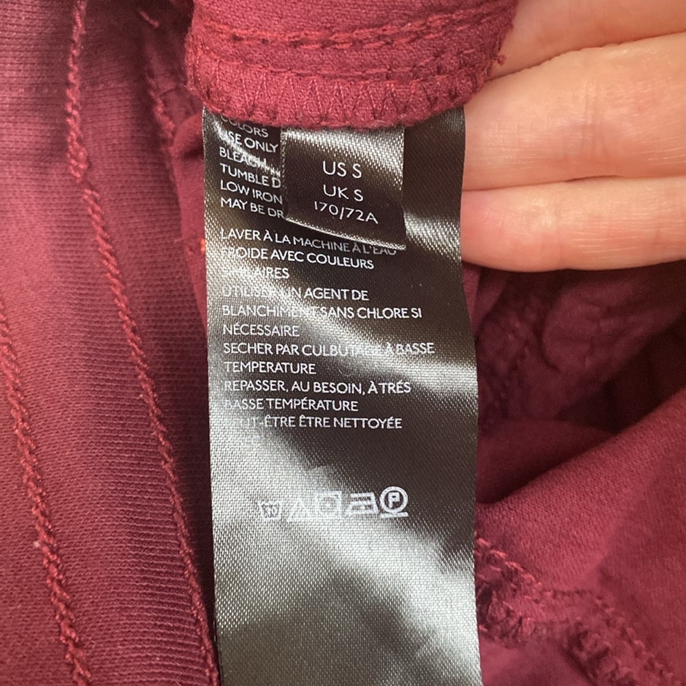 GOODBYE  🌻 anthropology courdaroy burgundy cargo joggers - Picture 5 of 11